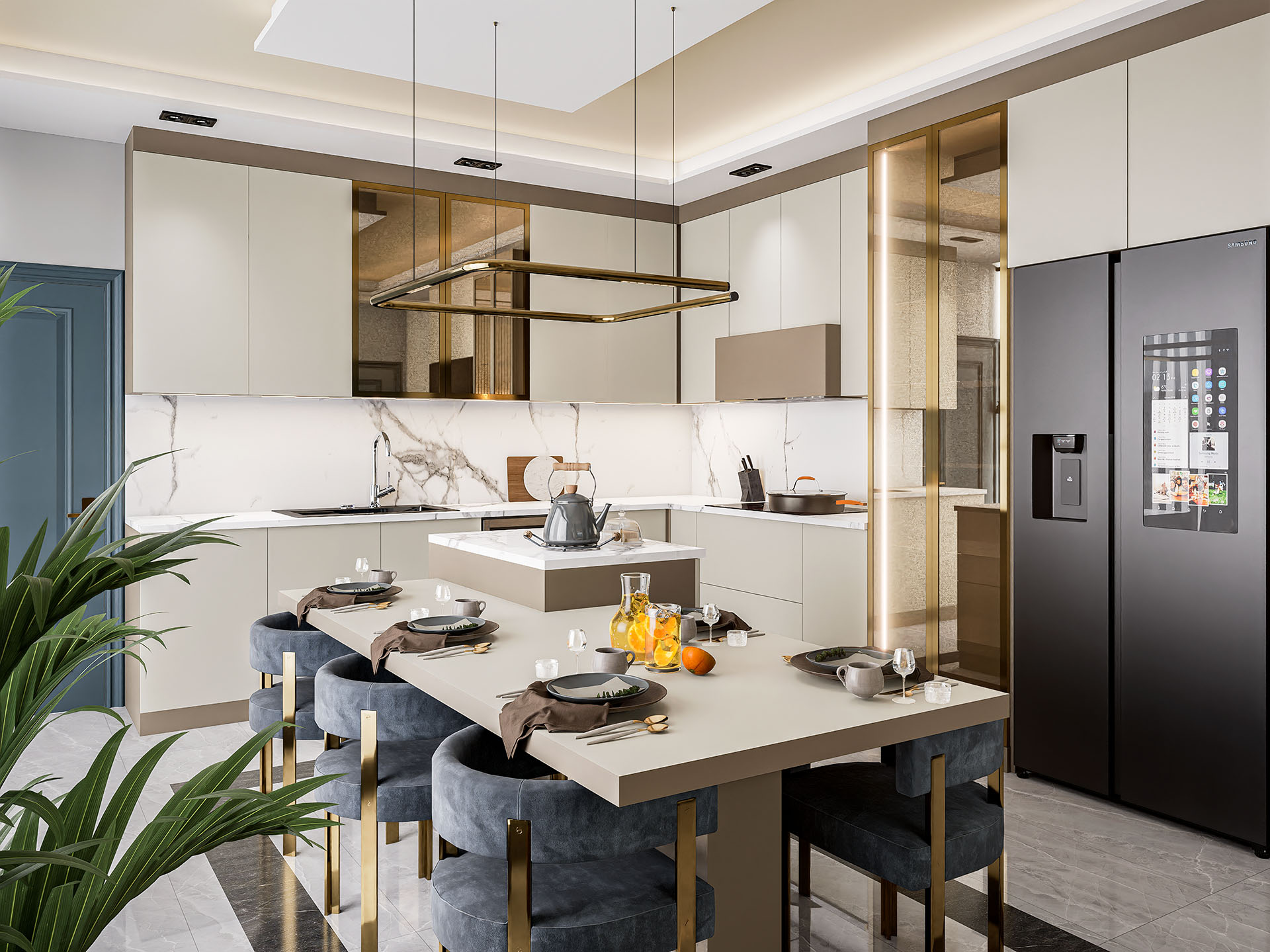 Batı Prestij Konutları Modern ve Fonksiyonel Mutfak Tasarımı
